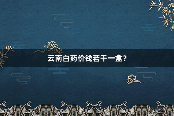 云南白药价钱若干一盒？